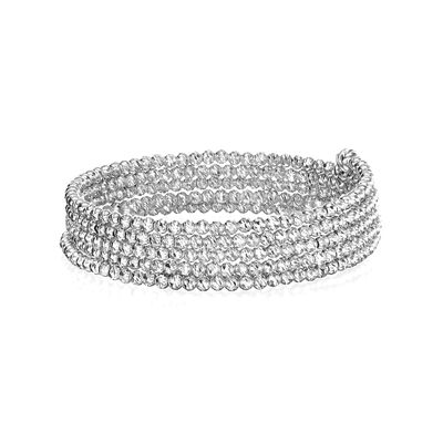 Platinum Born Limitless Loop Beaded Wrap Bracelet