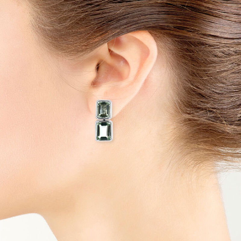 Lisa Bridge Convertible Green Quartz Earrings image number 2