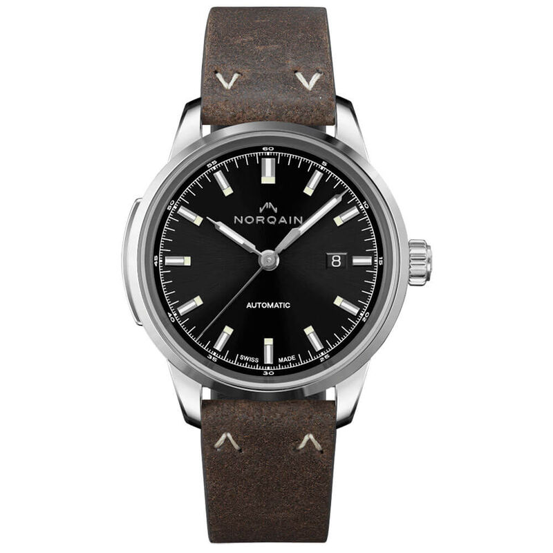 Norqain Freedom 60 Black Norlando Leather Watch, 42mm image number 0