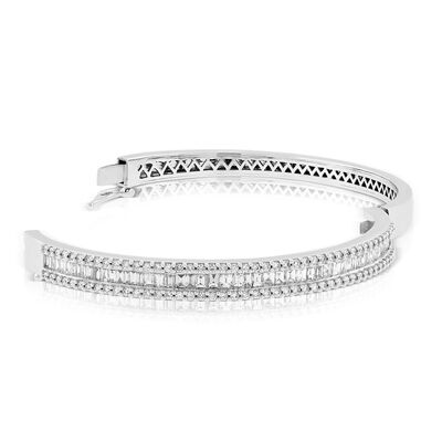 Diamond Bangle Bracelet 14K