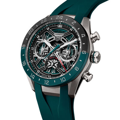 TAG Heuer Carrera Chronograph Extreme Sport Green Skeleton Dial Watch, 44mm