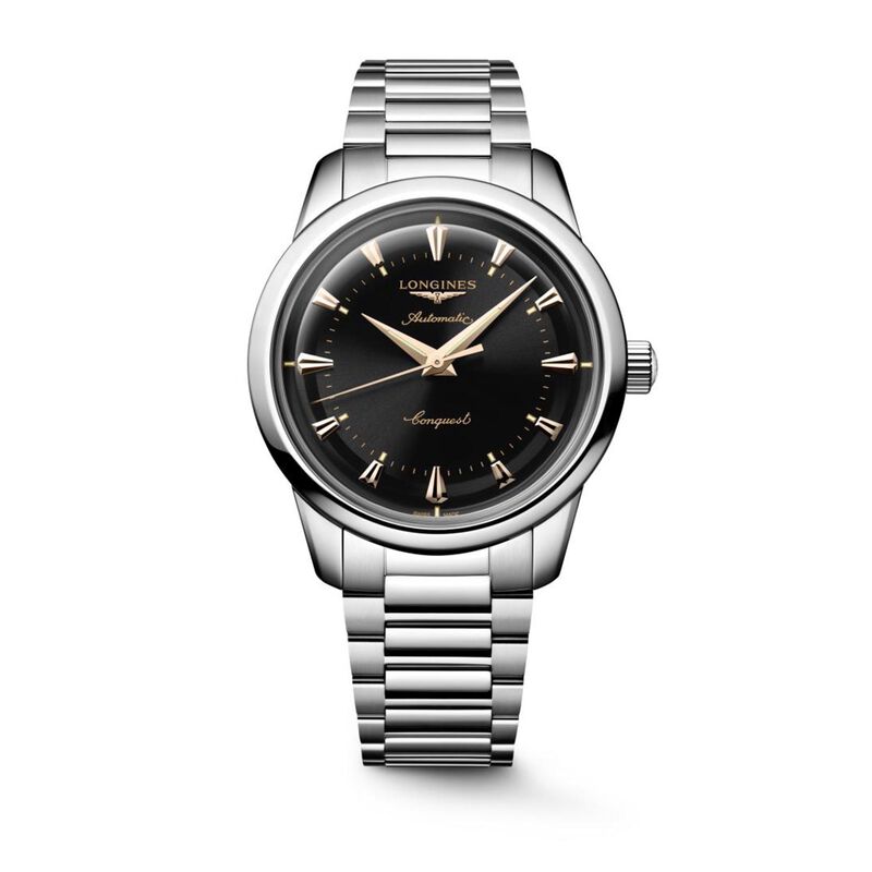 Longines Conquest Heritage Black Dial Watch, 40mm image number 0