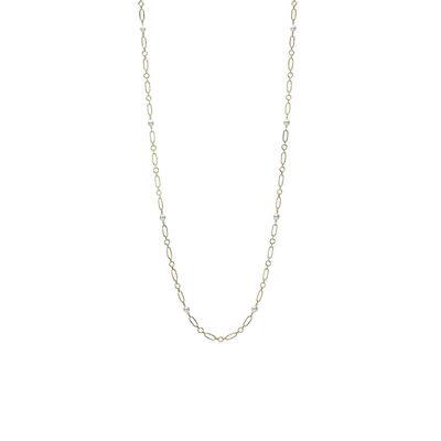 Mikimoto Paperclip Chain Akoya Cultured Pearl Necklace 18K, 32.5"