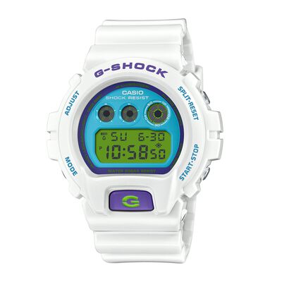 G-Shock 6900 Series Digital Blue Dial Watch, 50mm
