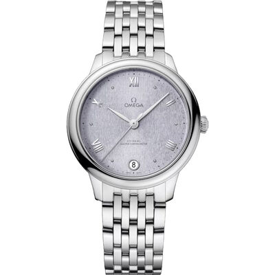 Pre-Owned OMEGA De Ville Prestige Silver Dial Color, 34mm