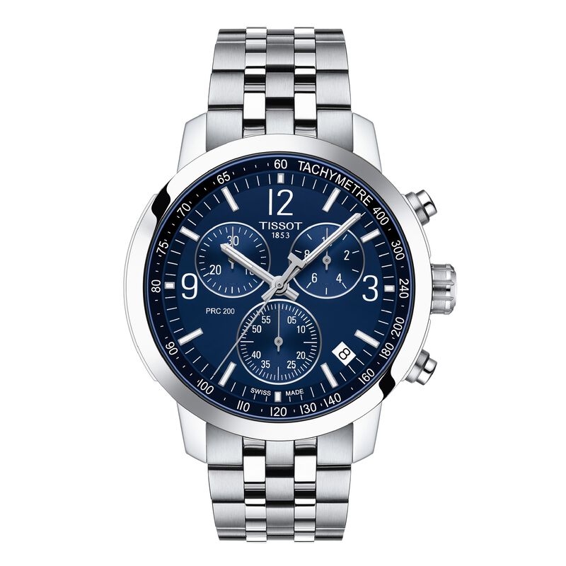 TISSOT PRC 200 Chronograph Blue Dial, 43mm image number 0