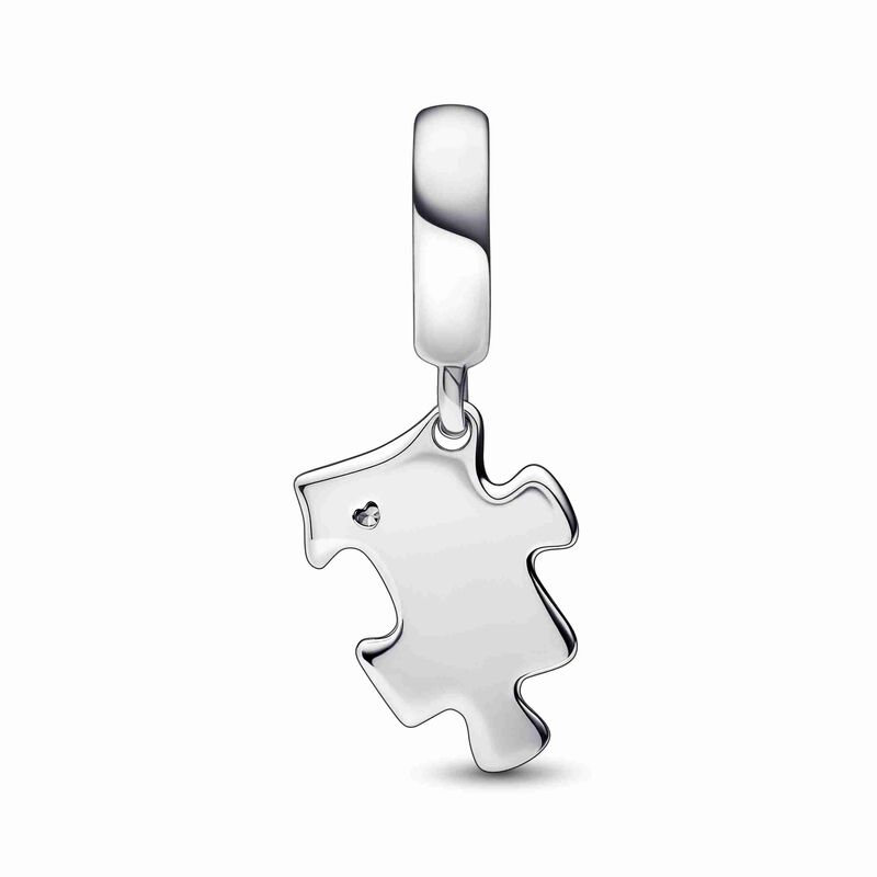 Pandora Sparkling Puzzle Piece Dangle Charm image number 1