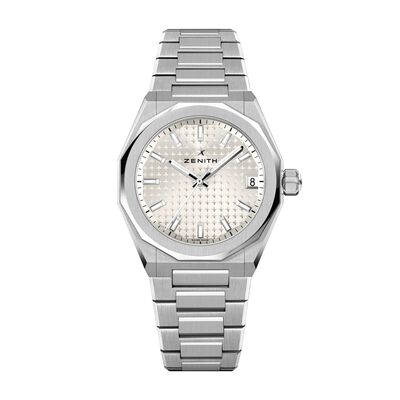 Zenith Defy Skyline Silver Dial Watch, 36mm