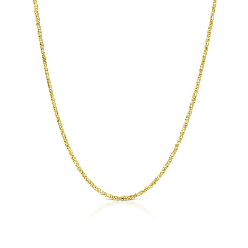 Square Wheat Chain 14K, 20" image number 1