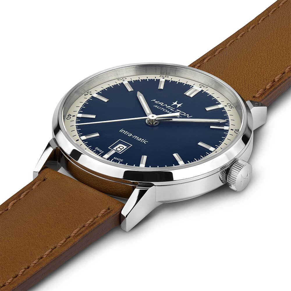 Hamilton Intra-Matic Auto Watch, 40mm H38425540 Blue