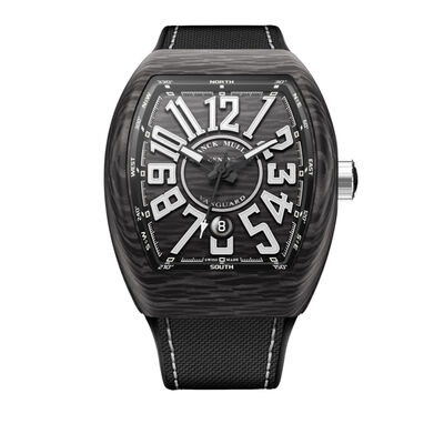 Franck Muller Vanguard Classic Carbon Black Dial Watch, 44mm x 53.7mm