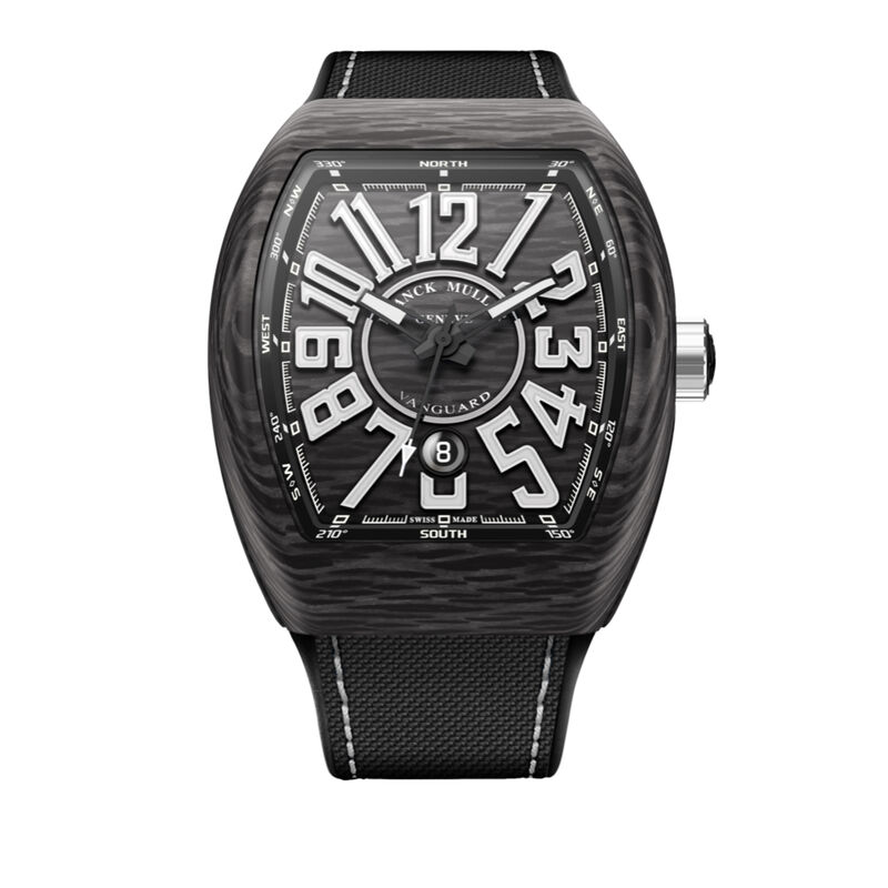 Franck Muller Vanguard Classic Carbon Black Dial Watch, 44mm x 53.7mm image number 0
