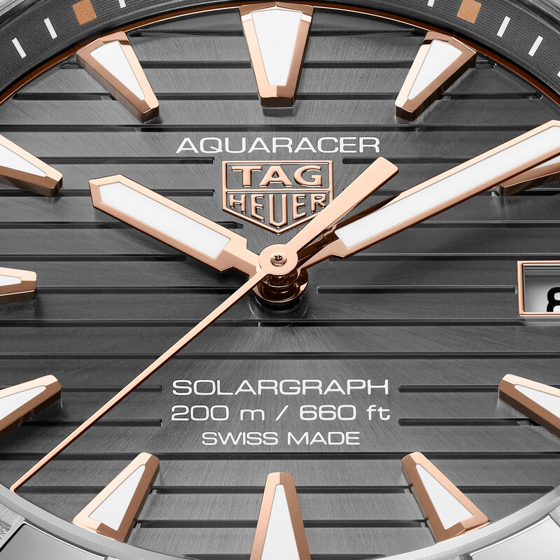 TAG Heuer Aquaracer Professional 200 Solargraph Gray Dial Watch, 40mm image number 3