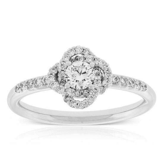 Ben Bridge Signature Diamond Flower Ring 18K