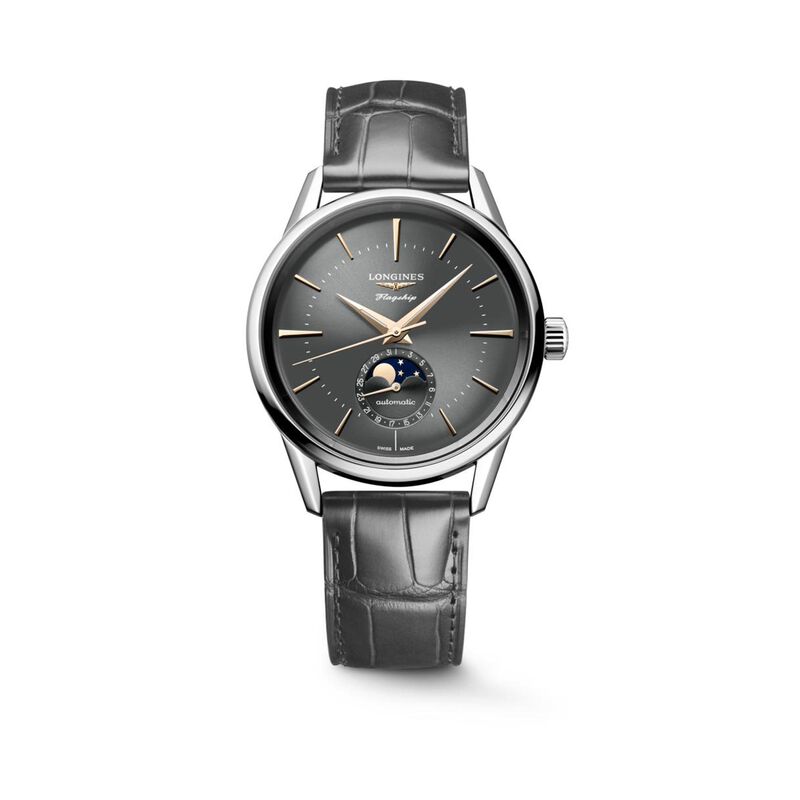 Longines Flagship Heritage Moonphase Anthracite Dial Color, 38.5mm image number 0