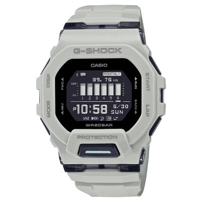 G-Shock GBD-200 Series Watch Black Dial Grey Strap, 48.5mm