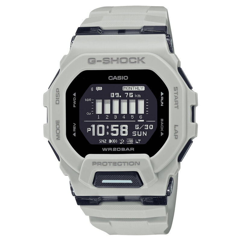 G-Shock GBD-200 Series Watch Black Dial Grey Strap, 48.5mm image number 1