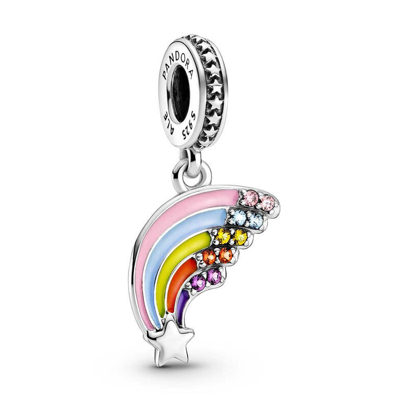 Pandora Colorful Rainbow Crystal & Enamel Dangle Charm image number 0