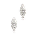 Marquise Diamond Solitaire Stud Earrings 14K, 1/4 ctw.