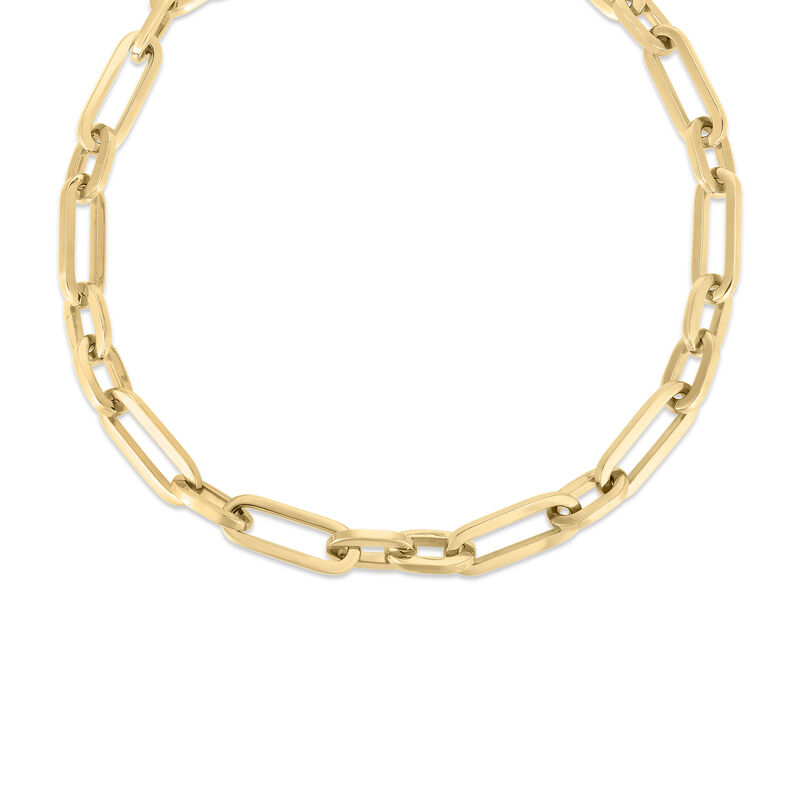 Roberto Coin 18K Yellow Designer Gold Heavy Gauge Paperclip Chain Necklace image number 0
