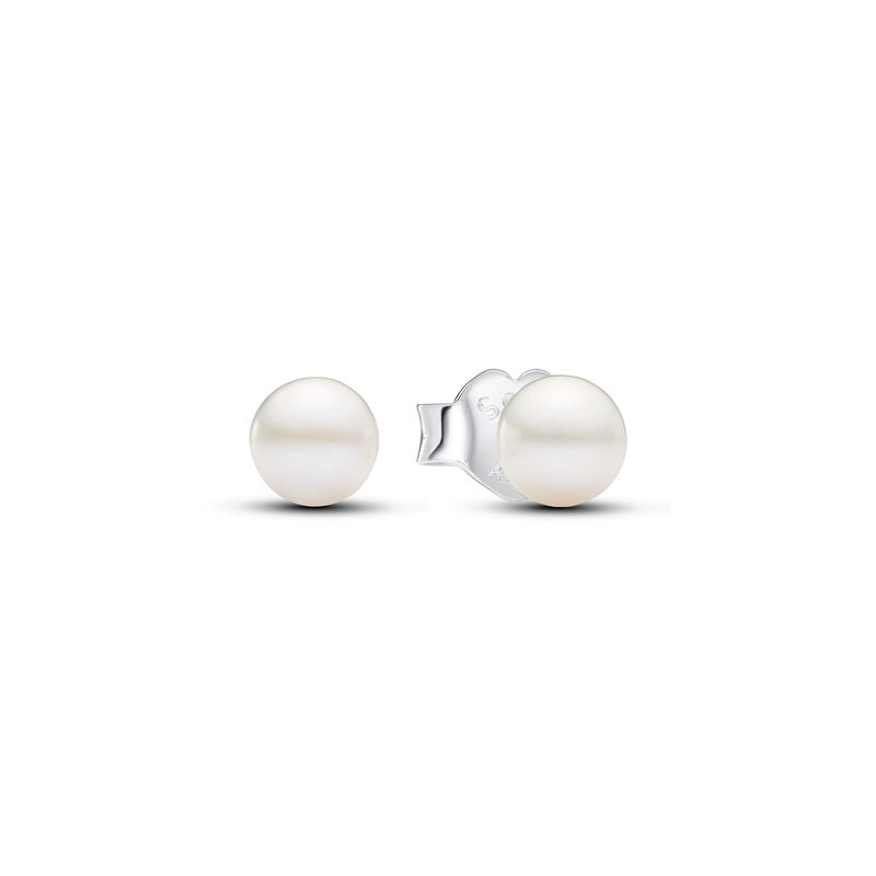 Pandora Treated Freshwater Cultured Pearl 4.5mm Stud Earrings image number 0