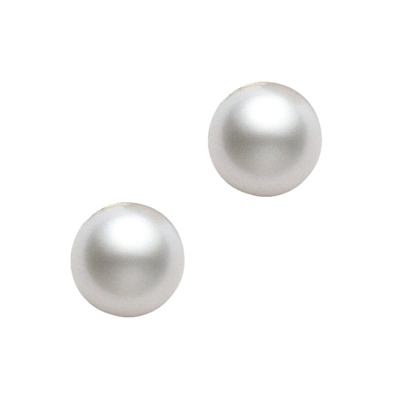 Mikimoto Akoya Cultured Pearl Earrings 6mm, AAA, 18K image number 0