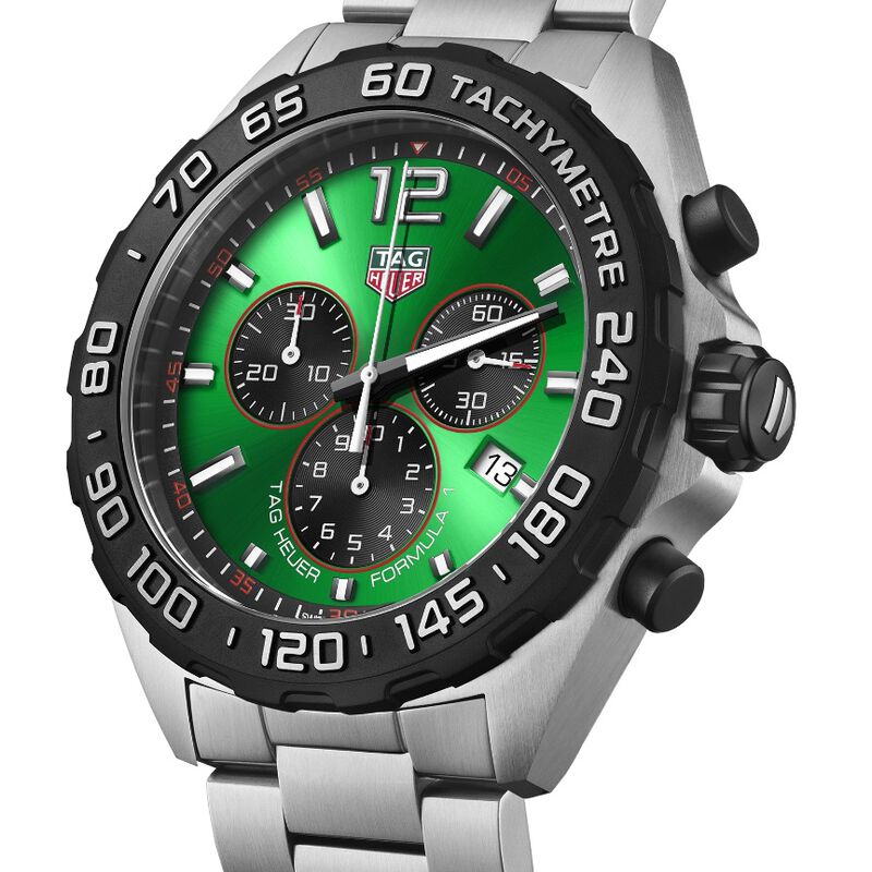 TAG Heuer Formula 1 Chronograph Green Dial, 43mm image number 1