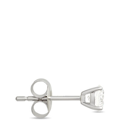 Classic Round Diamond Studs, &frac12; Carat, in 14K White Gold