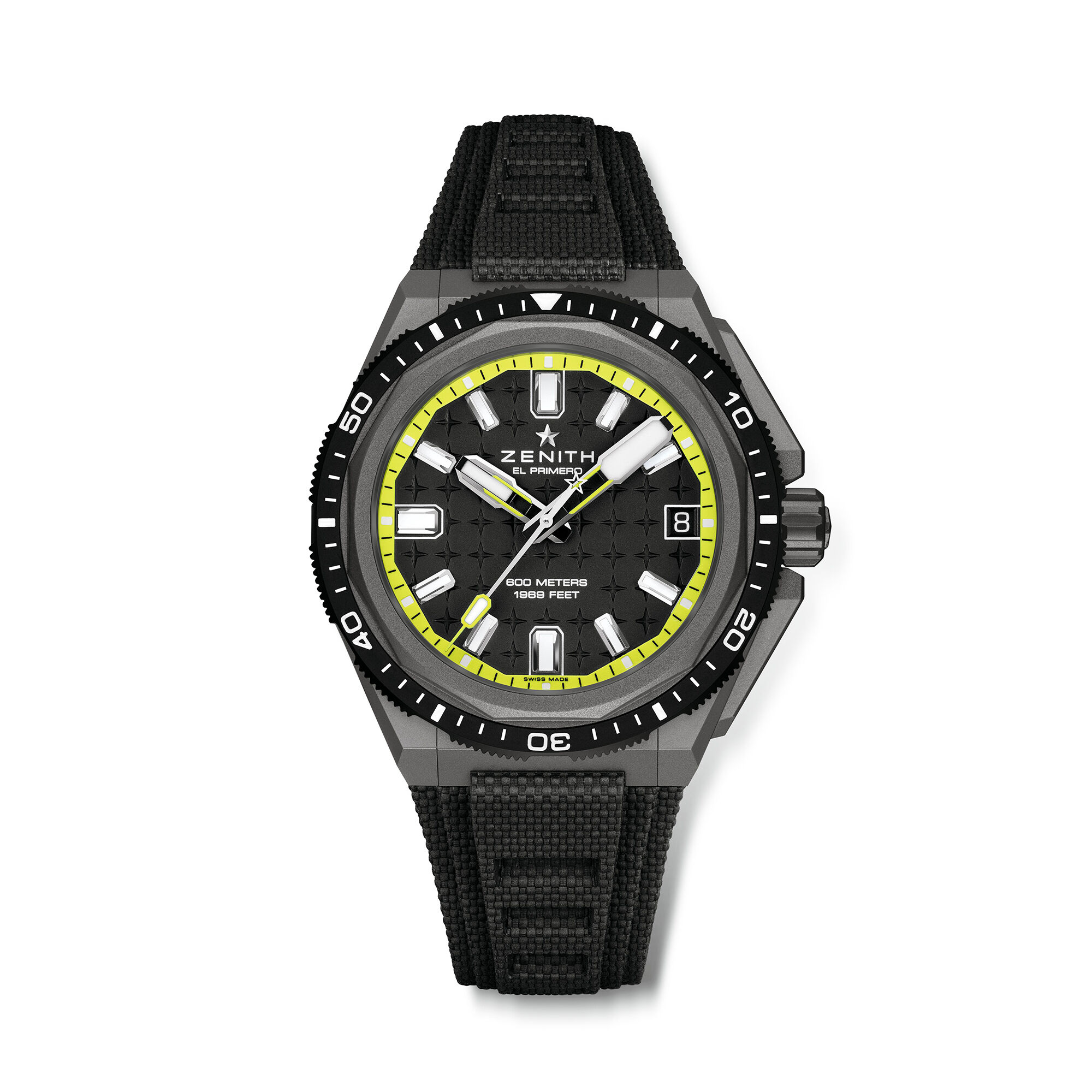 Zenith Defy Extreme Diver Black & Yellow Dial Watch, 42.5mm