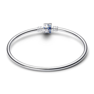 Pandora Sparkling Barrel Clasp Bangle