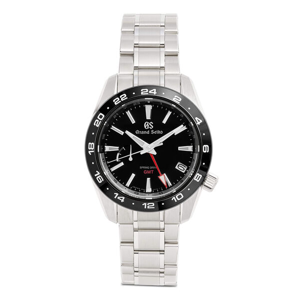 Pre-Owned 40.5mm Grand Seiko SBGE253 Spring Drive GMT, Black Dial