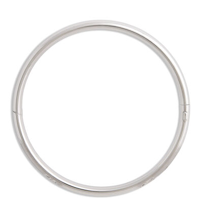 Stainless Steel Baby Bangle with Floral Engraving