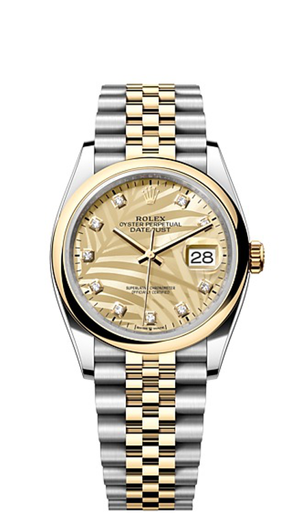 Rolex Datejust 36 Datejust Oyster, 36 mm, Oystersteel and yellow gold - M126203-0043 at Ben Bridge