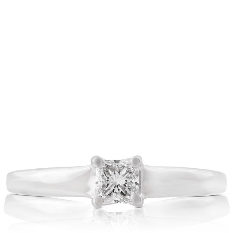 Ikuma Canadian Princess Cut Diamond Solitaire Ring 14K, 1/3 ct. image number 2