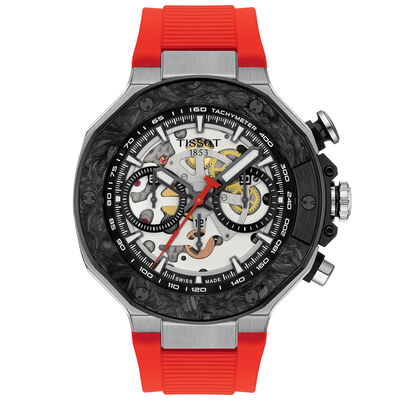 TISSOT T-Race MotoGP 2026 Gray Skeleton Dial Watch, 45mm