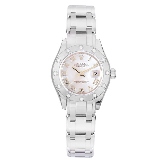 Pre-Owned Rolex Oyster Perpetual Lady Datejust-Pearlmaster Watch, 29mm, 18K