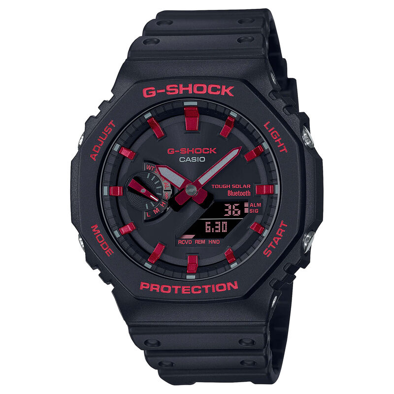 G-Shock 2100 Series Watch Black Dial with Red Accents, 48.5mm image number 0