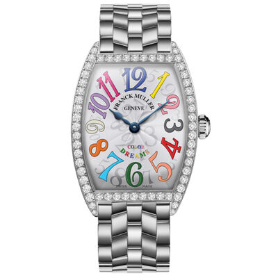Franck Muller Cintr&eacute;e Curvex Classic Silver Dial Watch, 29mm x 39mm