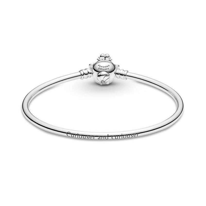 Pandora Disney Alice in Wonderland Cheshire Cat Clasp Pandora Moments Bangle image number 1
