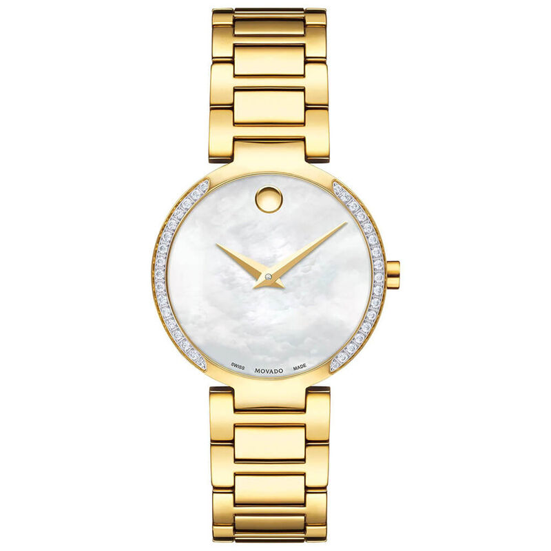 Movado Modern Classic Ladies Gold PVD Watch, 28mm image number 0