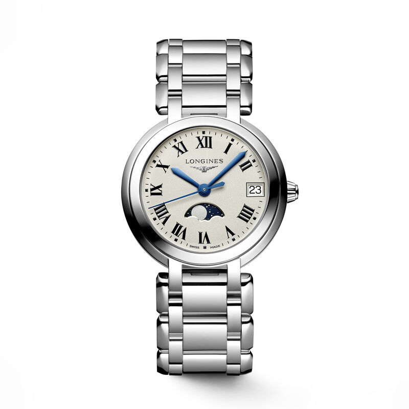 Longines Primaluna Moonphase Silver Dial Watch, 34mm image number 0
