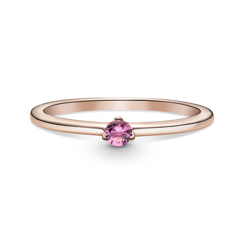 Pandora Pink Solitaire CZ Ring image number 2