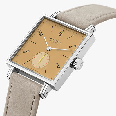 NOMOS Tetra Ochra Yellow Dial Watch, 29.5mm