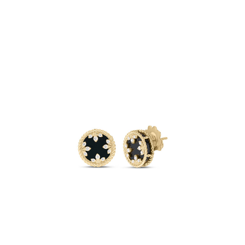 Roberto Coin 18K Yellow Gold Venetian Medallions Small Stud Earrings image number 0