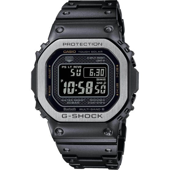 G-Shock Multi Finished Black Stainless Steel Watch, 49.3mm