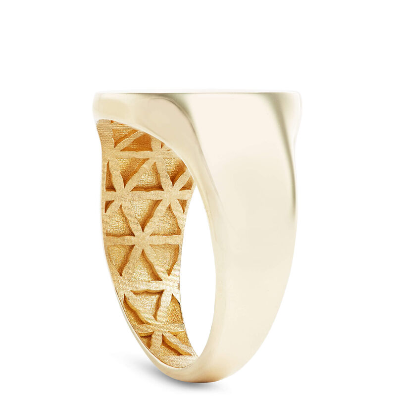Toscano Signet Ring, 14K Yellow Gold image number 1