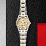 TUDOR Glamour Date Watch Champagne Dial Steel Bracelet, 31mm