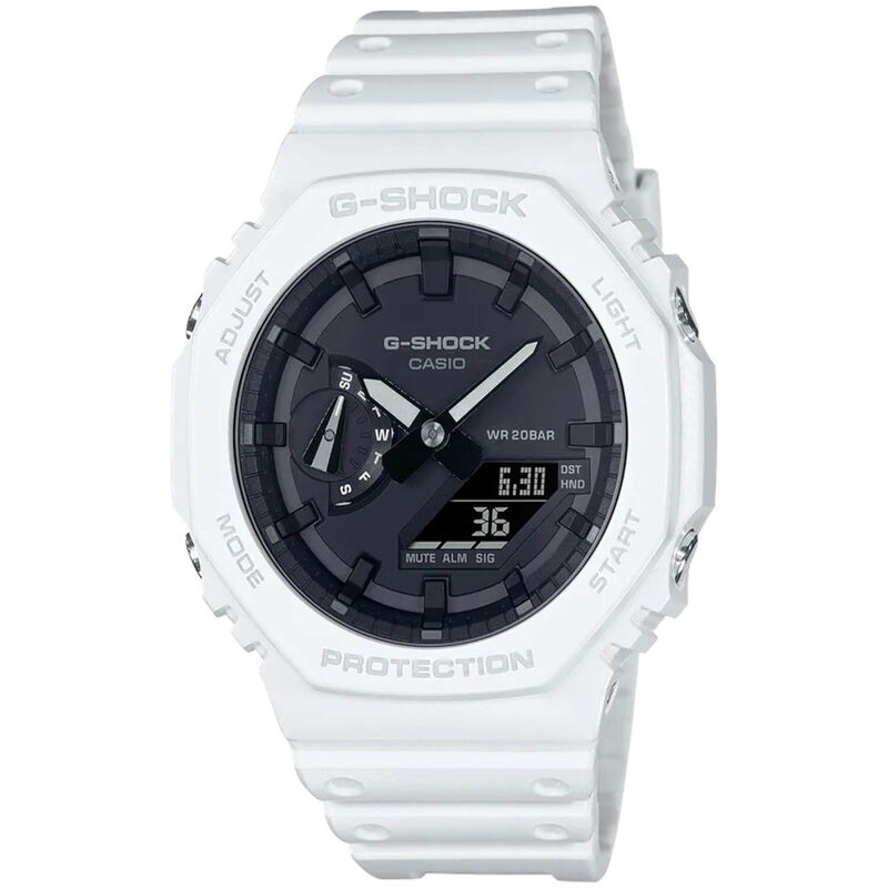 G-Shock Analog Digital Watch White Octagon Bezel, 48.5mm image number 0
