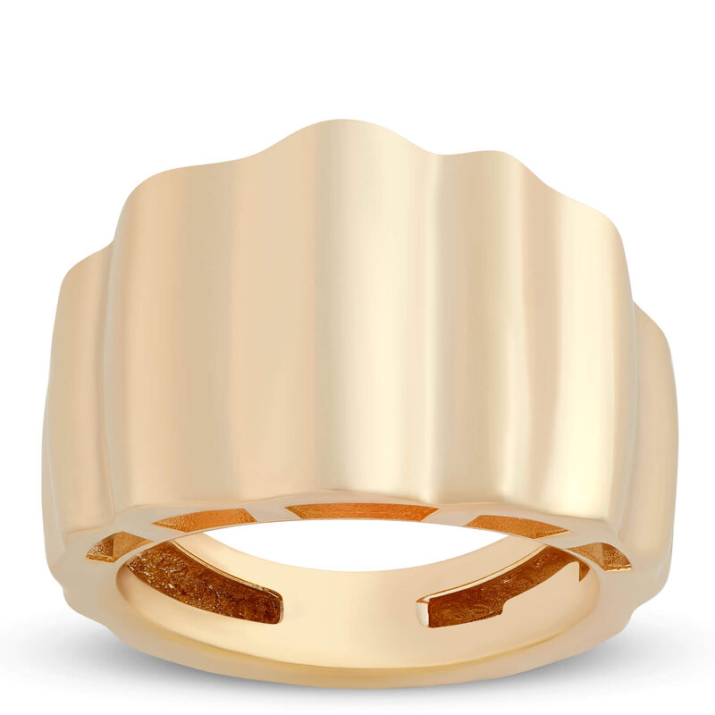 Toscano Tapered Fluted Band, 14K Yellow Gold image number 0