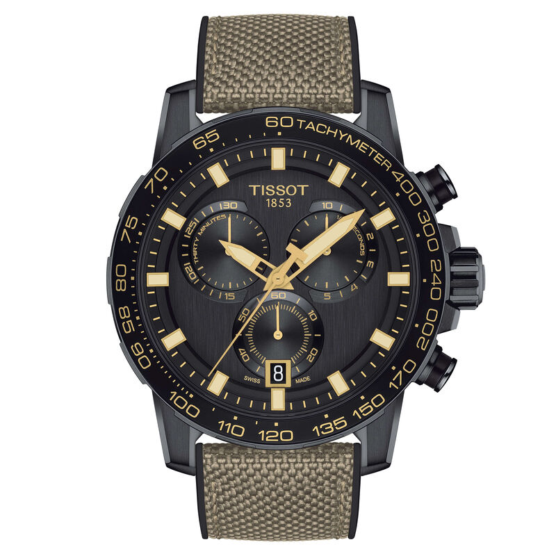 Tissot Supersport Chrono Black & Gold Steel Quartz Watch, 45.5mm image number 0